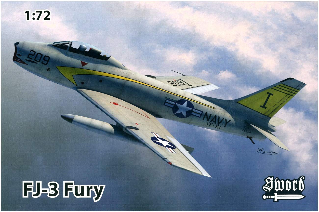 Amazon | Sword 1/72 アメリカ海軍 FJ-3 フューリー プラモデル